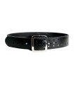 1V58 - Reinforced leather duty belt with two hooks closure - height 5 cm