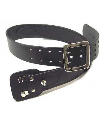 1V58 - Reinforced leather duty belt with two hooks closure - height 5 cm