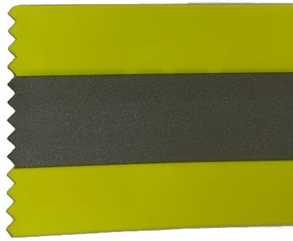 banda rifrangente gialla e grigia